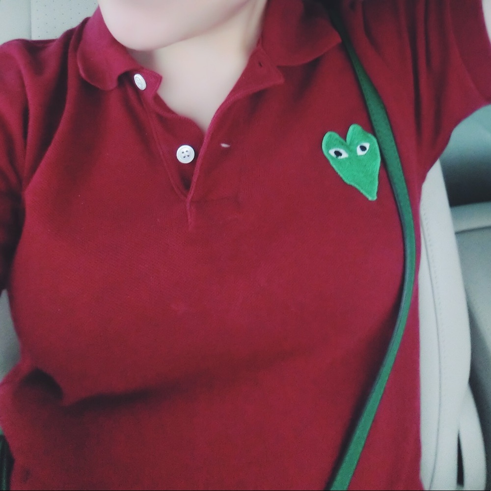 CDG PLAY POLO TEE
